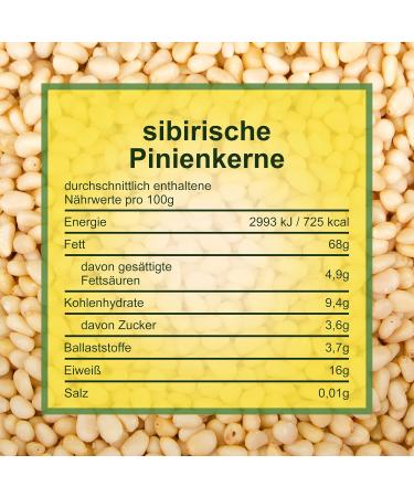 Organic Howa Cedar Kernels - Siberian Pine Nuts (1 kg) | Natural Additive-Free Snack for Cooking & Baking - Buy Online on GoSupps.com