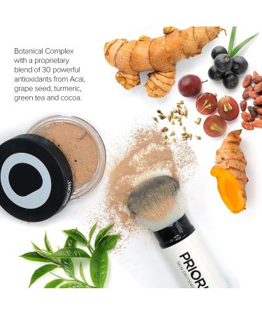 Priori All-Natural Mineral Skincare Powder SPF 25 Sunscreen - Shade 5 Warm Tan - Buy Online on GoSupps.com