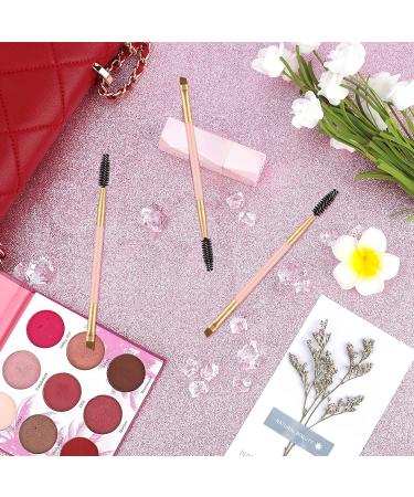 Set of 3 Eyebrow Brushes for Brow Powders, Waxes, Gels - Spoolie and Angled Eye Brow Brush Set (Multi-colored) - Buy Online on GoSupps.com