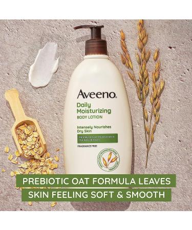 Aveeno Daily Moisturizing Body Lotion - Fragrance-Free Non-Greasy & Nourishing Oat Enriched Formula for Dry Skin (18 fl. oz) - Shop Internationally - Buy Online on GoSupps.com