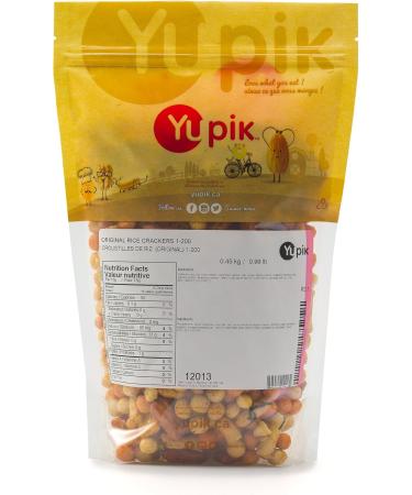 Yupik Original Rice Crackers 450 g 6 Count Kosher Cholesterol-Free Crunchy Crisps Savory Blend Seasoned with Soy Sauce & Seaweed Asian-Inspired Snacks Ideal for Parties BBQ Movie Night 6 count (Pack of 1) - Buy Online on GoSupps.com