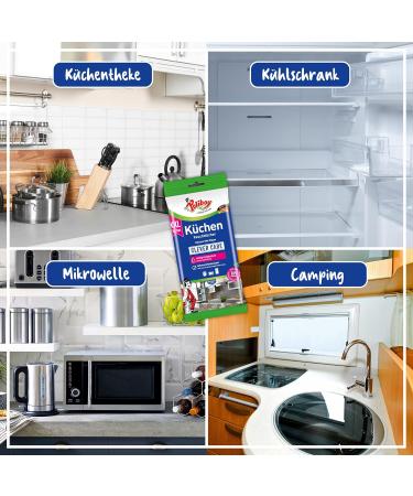 Poliboy XXL Kitchen Wet Wipes - All-Purpose Cleaning Towels with Orange Fragrance - 5-Pack (5x24 Towels) - Made in Germany - International Shipping Available - Buy Online on GoSupps.com