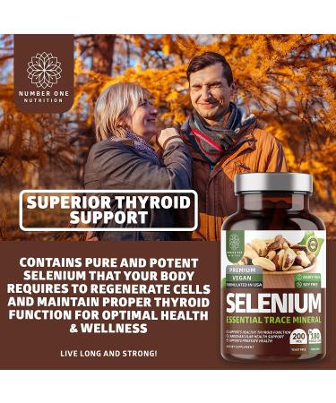 N1N Premium Pure Selenium 200mcg - Immunity, Heart, Thyroid, Prostate Health - 180 Veg Caps - Buy Online on GoSupps.com