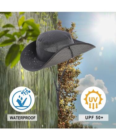 Koreshion Wide Brim Sun Hat with UPF 50+ Protection - Deep Gray - Buy Online on GoSupps.com