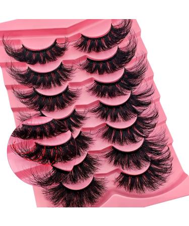Buy Cat-Eye 20mm Mink Lashes | 3D Curly Fox Eye False Eyelashes - 7 Pairs Pack (TF29) for Dramatic Volume - Buy Online on GoSupps.com