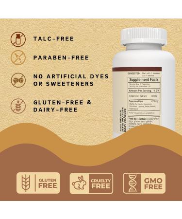 Acid & Indigestion Relief | Doctor-Formulated Antacid Alternative with Ginger Curcumin & Spearmint - 30 Servings - Buy Online on GoSupps.com