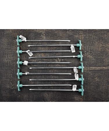SE Heavy-Duty Metal Tent Pegs Stake Set (10-Pack) - 9NRC10 | Secure Camping Accessories - Buy Online on GoSupps.com