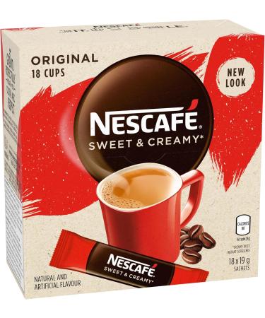Nescaf Sweet and Creamy Original Instant Coffee Mix Box Original 6 Count & Sweet and Creamy Original Instant Coffee Mix Coffee Mix Box + COFFEE - Buy Online on GoSupps.com