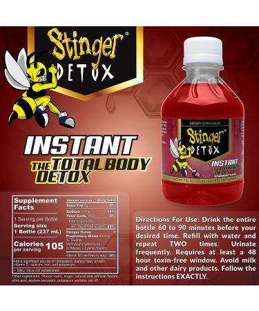 Stinger Detox Instant Detox Drink - Strawberry Flavor - 8 FL OZ - Buy Online on GoSupps.com