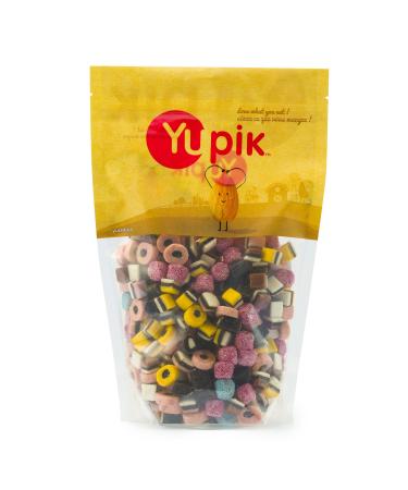 Yupik Assorted Mini Licorice with Natural Flavors & Colors 1 Kilogram 6 Count 6 kg