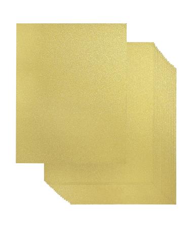 Gold Glitter Cardstock Paper  Double Sided Gold Glitter Paper for DIY Projects  20 Sheets Gold Sparkle Card Stock for Crafts and Cricut  250GSM Gold Double Sided