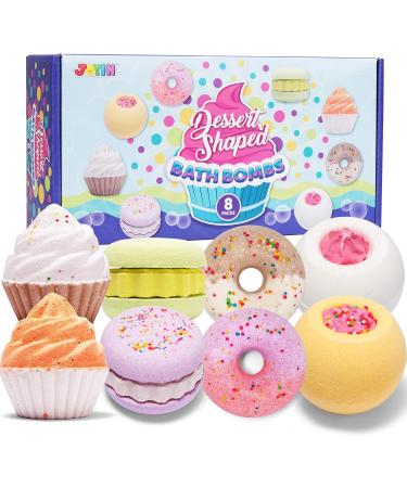 Dessert Bath Bombs Set - 8 Pack Bubble Bath Fizzies SPA Gift Set for Kids | Perfect Birthday, Christmas, Easter Gift - Buy Online on GoSupps.com