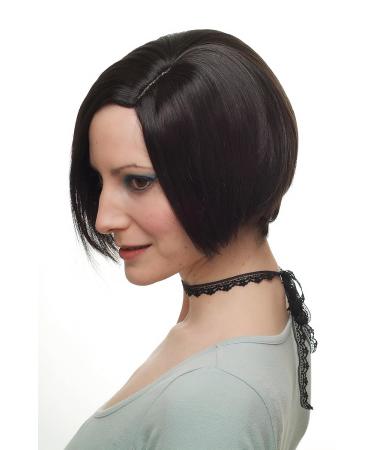 Buy Sexy Dark Brown Asymmetrical Bob Wig for Women | Short Hair Wig - 1248-4 | International Shipping - Buy Online on GoSupps.com