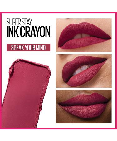 Maybelline SuperStay Ink Crayon Matte Lipstick - Trust Your Gut 0.04 oz - Buy Online on GoSupps.com