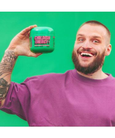 Childish Energy Drink Powder - Melon Burst Tub Flavour - Zero Sugar 150mg Caffeine Healthier Energy Drink Pre Workout Powder - 40 Servings per Tub - Buy Online on GoSupps.com