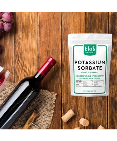 Potassium Sorbate (200g) by Elo s Premium Food Grade Great for Winemaking Cooking and General Use Packaged In Canada Can Be Used As Preservatives - Buy Online on GoSupps.com