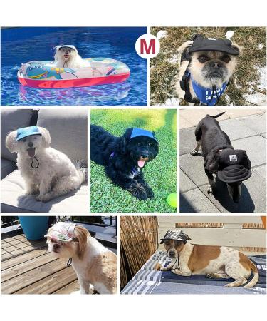 Pawaboo Dog Baseball Cap - Adjustable Sun Protection Hat for Dogs with Ear Holes - Size S Black - Buy Online on GoSupps.com