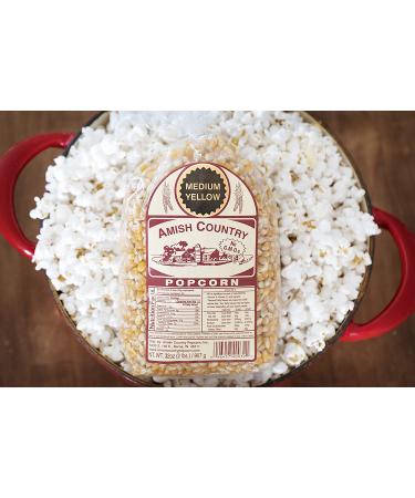 Amish Country Popcorn - 2 lb Medium Yellow Kernels | Non-GMO, Gluten-Free, Old Fashioned - Buy Online on GoSupps.com
