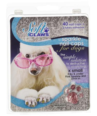 Soft Claws Canine Nail Caps for Dogs XS Pink X-small rose