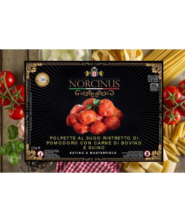 Norcinus Selection of 5 Gourmet ready meals made from raw materials of Italian gastronomic excellence with meat. - Buy Online on GoSupps.com