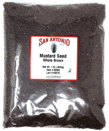 16 Ounce Premium Whole Brown Mustard Seed (1 Pound Bulk Seeds)