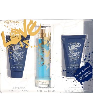 Ed Hardy Love Is Fragrance Set 3 Count - Buy Online on GoSupps.com