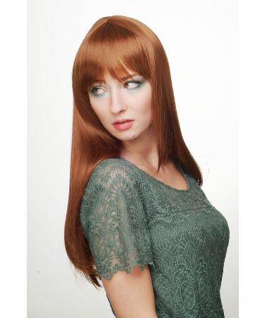 WIG ME UP 3115-30H144 Ladies Long Straight Wig - Reddish Brown with Golden Blonde Highlights | International Shipping Available - Buy Online on GoSupps.com