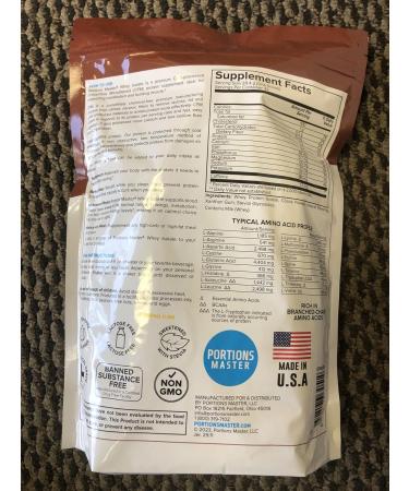Portions Master CFM Whey Isolate Protein Powder, 2 LB, 23g Low Carb, Low Fat, Cold-Processed, Fast Absorbing, Muscle Growth & Recovery Support (Chocolate Brownie) - Buy Online on GoSupps.com