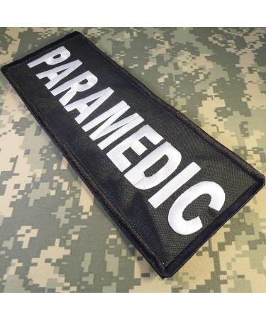 Paramedic XL 10x4 EMT EMS Medic Vest Patch - Tactical Embroidered Nylon Touch Fastener - Buy Online on GoSupps.com