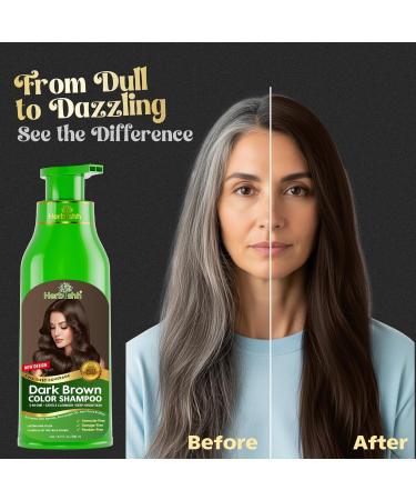 Herbishh Ultimate Hair Color Kit de shampoing 3 pi ces shampoing colorant + 1 masque capillaire l'argan shampoing couleur lisse et longue dur e (marron fonc lot de 3) Dark Brown 1 g (Lot de 3) - Buy Online on GoSupps.com