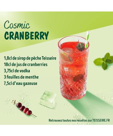Teisseire Peach Syrup for Refreshing Drinks Cocktails Recyclable Bottle 3x60cl - Buy Online on GoSupps.com