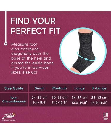Ankle Brace for Plantar Fasciitis Relief | Compression Foot Sleeve for Tendonitis & Achilles Support - Large Size for Men & Women - Buy Online on GoSupps.com