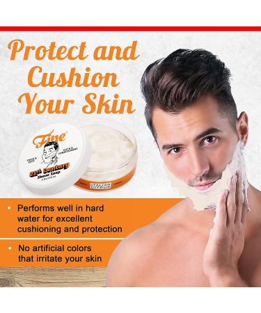 Mr. Fine 21C Shaving Soap XL 5oz Tub - Italian Citrus Fragrance - Premium Formula, Thicker than Cream - No Artificial Colors - Buy Online on GoSupps.com