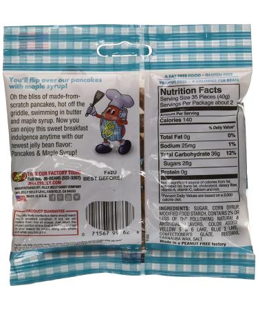 Jelly Belly 66318 Pancakes & Maple Syrup Flavor Jelly Beans - 3.1 Oz - Buy Online on GoSupps.com