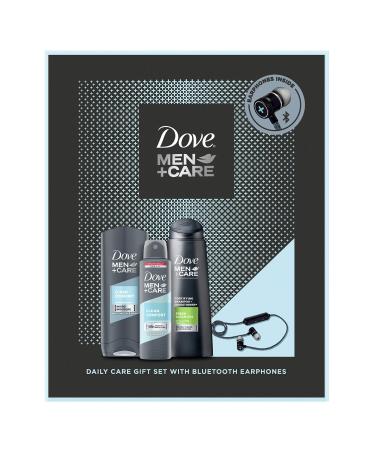 Dove Men + Care Daily Care and Wireless Bluetooth Headphones Gift for men Long Lasting Dove Deodorant For A Clean And Fresh Fragrance with Shower Gel