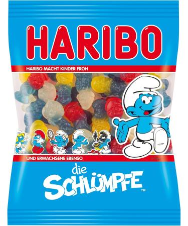  HARIBO Haribo Smurfe 5 x Rubber Bears Wine Gum Fruit Gum Vegetarian in a Bag - Buy Online on GoSupps.com