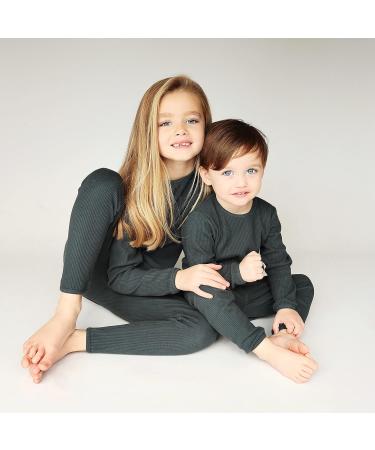 DreamBuy 20 Colours Ribbed Pyjama/Tracksuit/Loungewear Unisex | 7-8 Years | Pine - Buy Online on GoSupps.com