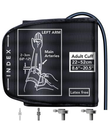 Extra large blood pressure cuff arm for omron Feifuns 8.6 ''-20.5 '' XL replacement cuff for large arm blood pressure cuff for large arm gray (not included in the scope of delivery) XL-Gray