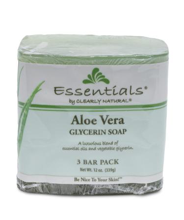 Clearly Natural Glycerine Bar Soap  Aloe Vera  12 oz  3 Count 3 Count (Pack of 1)