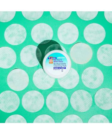T-Zone Tea Tree & Witch Hazel Biodegradable Cleansing Pads (40 Pads) - Cleanse, Purify, and Unclog Pores for Clear & Pure Skin - Eco-Friendly Skincare - Buy Online on GoSupps.com