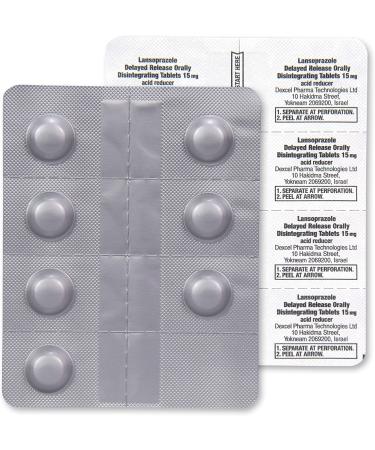 GoodSense Lansoprazole 15mg Orally Disintegrating Tablets - 42ct Acid Reducer with Strawberry Flavor - Buy Online on GoSupps.com