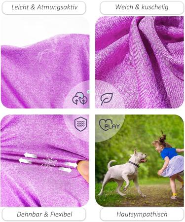 2 Pack Dog Shirts - Fast Drying Sleeveless Vests for Large Medium & Small Dogs - Breathable Pet Tank Tops (Purple + Gray Large) - Buy Online on GoSupps.com