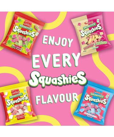 Squashies Drumstick Rhubarb & Custard 140g - Buy Online on GoSupps.com