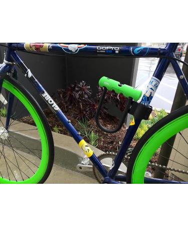 Buy Abus Iron Lock Ultra 410 + SH34 Holder + Fuse Cable Cobra 10/120 - Secure Bicycle Lock with Round Bracket - Security Level 8 - Black/Green - 18 cm | International Shipping Available - Buy Online on GoSupps.com