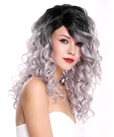 Buy WIG ME UP RGF-6467C-T1B/SILVER - Long Voluminous Ombre Black to Silver Grey Women's Wig - Buy Online on GoSupps.com