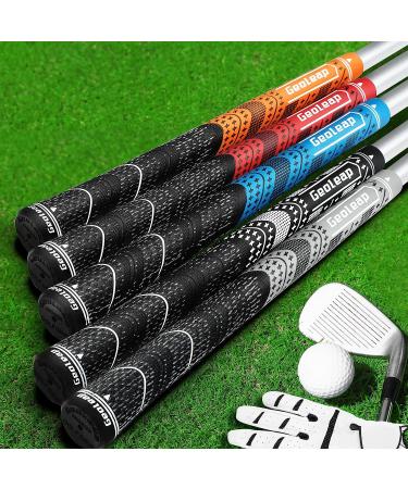 Geoleap Golf Grips Set - 13 Grips with Tapes & Repair Kits | Midsize Blue-Classic | All Weather Control & High Feedback - Buy Online on GoSupps.com