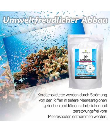Sango Sea Coral Powder Calcium & Magnesium 250g - Optimal 2:1 Ratio for Enhanced Health | Free International Shipping - Buy Online on GoSupps.com