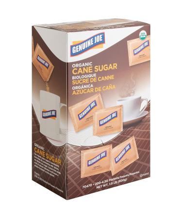 Genuine Joe-70470 Turbinado Cane Sugar Packets- Brown | Natural Sweetener for Coffee & Tea - Buy Online on GoSupps.com