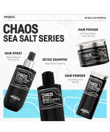 Immortal NYC Exclusive Sea Salt Pomade - Matte Finish Strong Hold Extra Volume - Travel Size 100ml/3.4oz - Buy Online on GoSupps.com