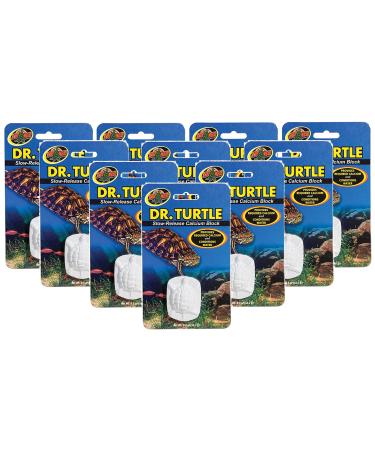 Zoo Med (10 Pack) Dr.Turtle Slow Release Calcium Block Provides Required Calcium